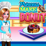 Hry pre deti Princess make donut cooking